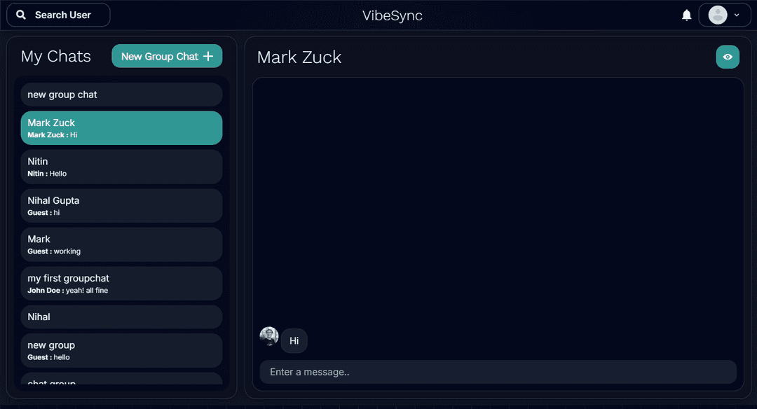 VibeSync project screenshot